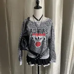adidas トレーナー レオパ柄 平成ギャル archive y2k