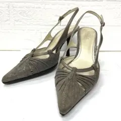 【M5】Meda バックストラップパンプス　22.5cm