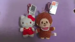 モンチッチ×ハローキティ　アニバーサリーパーティマスコット ２種セット