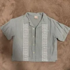 プティマイン　シャツ90センチ　写真はもう少し明るいミント