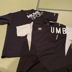 Umbro MOVE SPORT スポーツシャツ L 黒/白