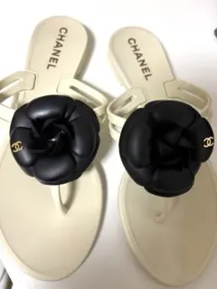 24565✨シャネル カメリア ココマーク マトラッセ ラバー トング