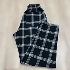 GU チェック柄 シェフパンツ　150