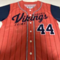 愛媛オレンジバイキングスVikings ベースボールシャツHINES 44未使用