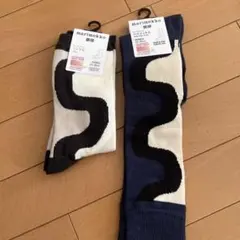 新品❣️ユニクロ　マリメッコ ヒートテック靴下　23-25am