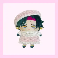 ベレー帽&ワンピース【ピンク】　ぬい服　ぬい帽子　にじぱぺっと　10cm