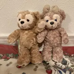 ダッフィー＆シェリーメイ　ぬいぐるみバッジセット　ディズニー