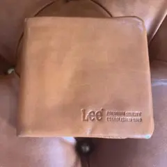 Lee 二つ折り財布 ブラウン　プレミアム品質１８８９イタリアンレザー