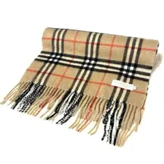 美品☆Burberrys マフラー ピュアカシミア100%