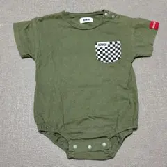 EDWIN 半袖ロンパース グリーン 80サイズ