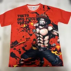 良品　東京ワンピースタワー エース Tシャツ XLサイズ 全面プリントのサムネイル