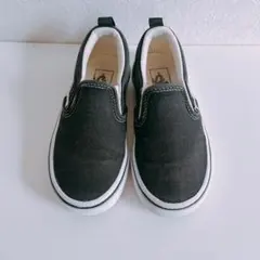 VANS キッズ スリッポン 17cm ブラック バンズ 子供靴 スニーカー