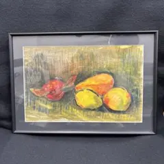 真筆】油絵 F3号「果物」 - メルカリ
