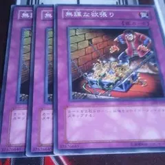 無謀な欲張り 3枚セット