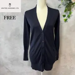 未使用 UNITED ARROWS アローズコットンシルク ロングカーディガン