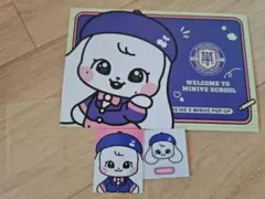 MINIVE ポップアップ ID ミニシール ポストカード 3種セット チェリー