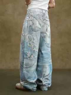 Fenicko POLYCHROME GUMMY DENIM PANTS - メルカリ