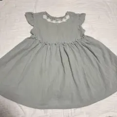 simplefreeフリル付き ワンピース 90