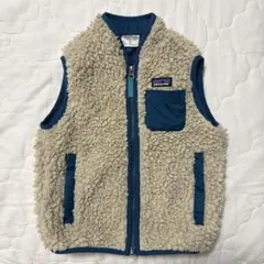 patagonia キッズ レトロx 3T ベスト アイボリー パタゴニア