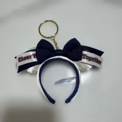 未使用　Cheer Together リボン付きキーホルダー