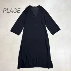 PLAGE★美品★paper/CO フカVネック ワンピースのサムネイル