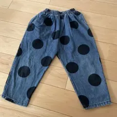 ドットデニムパンツ
