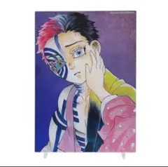 鬼滅の刃 猗窩座　狛治 ジャンプキャラクターズストア限定　箔入りアクリルアート