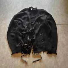 archive grunge qooza cardigan y2k black