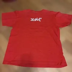 X-girl 半袖 Tシャツ レッド ロゴプリントのサムネイル