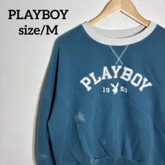a*k様 【US古着】PLAYBOYボックスシルエットクルーネックスウェット トのサムネイル