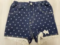星柄デニムショートパンツ 110cm