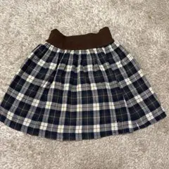 pom ponette 140 チェックフレアスカートのサムネイル