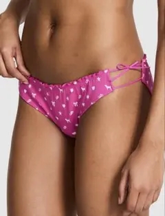 ビクトリアズ シークレット❤️PINK アイコン柄 ヒモ ショーツ ピンク❤️XSのサムネイル