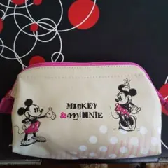 【新品未使用】ディズニー ミッキー ミニー ポーチ