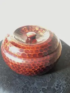 おひつ 木製くりぬき漆塗りしゃもじ付き