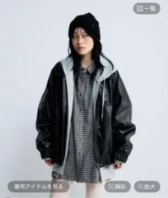 JEANASIS ヴィンテージレザーブルゾン