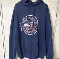 JERZEES 풀오버 후드 네이비 90s