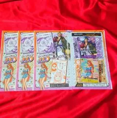 ワンピースカード　ゾロ十郎 おナミ パラレル プロモ　各4枚　セット　未開封