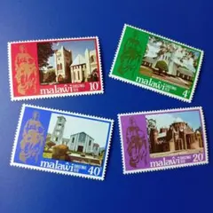 8014 外国切手 マラウイ 1978年 クリスマス 4V