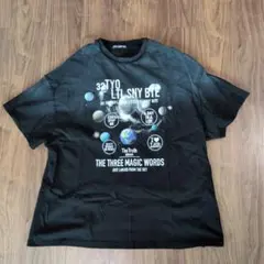 リトルサニーバイト　宇宙柄　ブラックTシャツのサムネイル