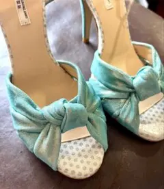 １日値下げ★未使用新品★ セブントゥエルブサーティ　ラメ×ドット　ブルーグリーン