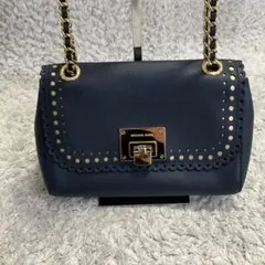 美品MICHAELKORS マイケルコース MKチェーン ショルダーウォレット