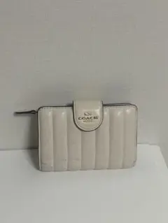 COACH レザー キーケース ホワイト 新品☆COACH コーチ キーケース ホワイト コーチロゴ レザー