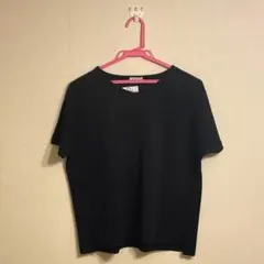 ハニーズ　ブラック半袖Ｖネックチュニック　Ｌサイズのサムネイル
