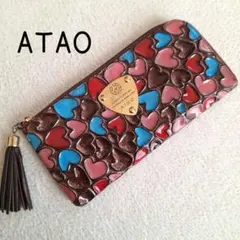 ATAO ハート型エンボス 長財布 ハートを掴む!?《Happy》なお財布♥ | ATAO(アタオ) | ATAO