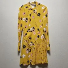 Self-Portrait / セルフポートレート ワンピース 長袖　イエロー