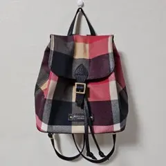 バーバリー・ブルーレーベルチェック柄リュック