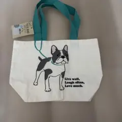 フレンチブルドッグ ミニトートバッグ マチ付き