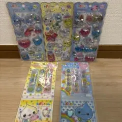 しずくちゃん　ウォーターインシール おはじきシール 5枚セット