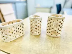 Nagasaki Hinoki〜ペン立て・小物入れ〜筒形(中)